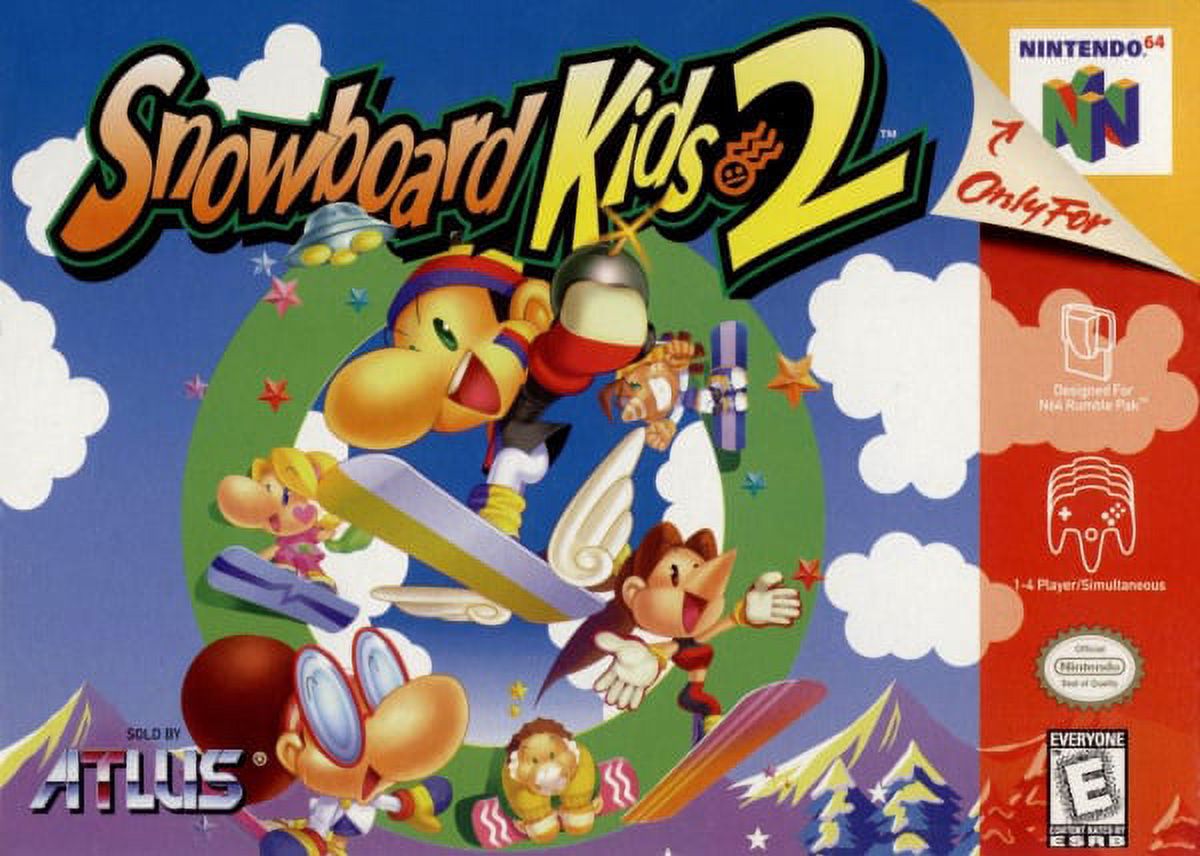 N64 Game Snowboard Kids 2 Games Cartridge Card for 64 N64 Console US Version